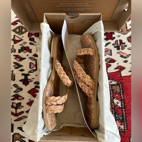 Braided strap cork flat slides by Dolce Vita size 7.5 - Picture 5 of 8